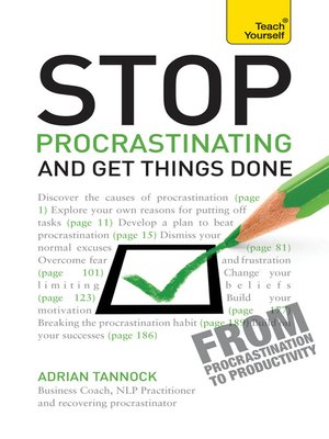 cover image of Stop Procrastinating and Get Things Done